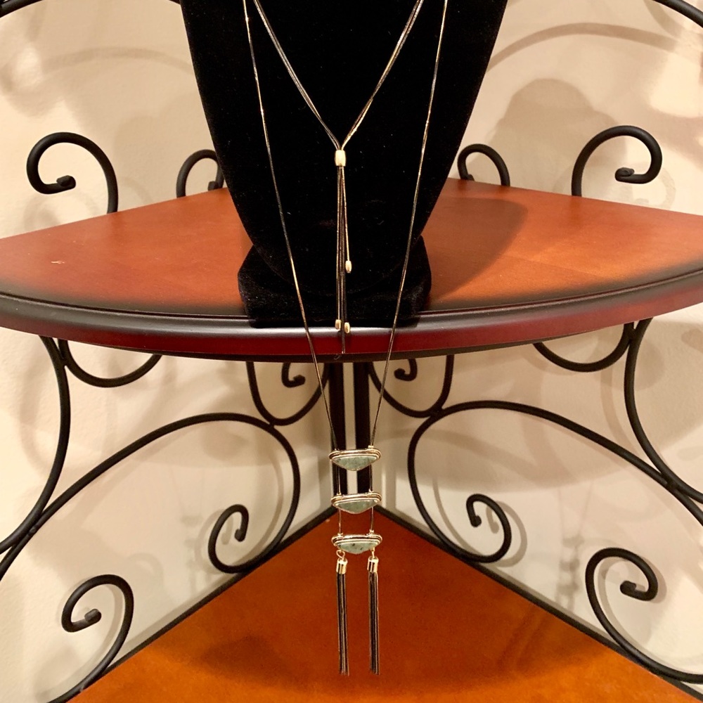 🎀NWOT Free People Black Chain Ladder Necklace